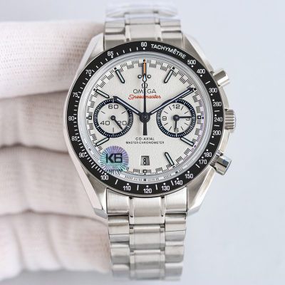 Omega Speedmaster 9900 Movement Chronograph Stainless Steel White Watch
